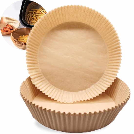 Ronde airfryer bakpapier van 20 centimeter doorsnede