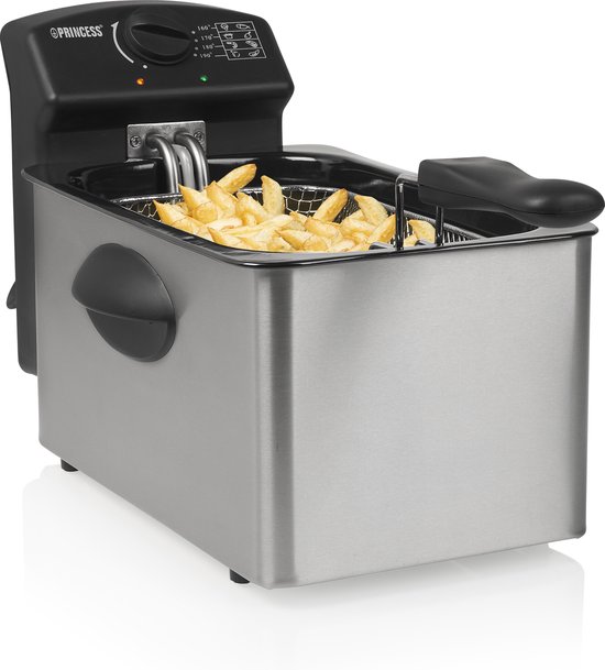 Princess Frituurpan 4 liter met koude zone en veiligheidsfilter