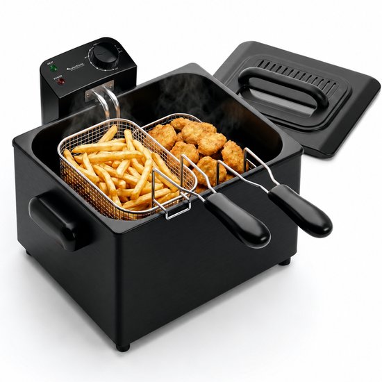 Turbotronic DF-3 Duo dubbele frituurpan met twee bakruimtes