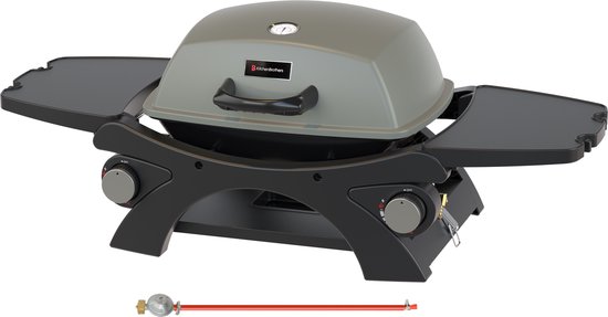 KitchenBrothers Gas BBQ tafelmodel met twee branders