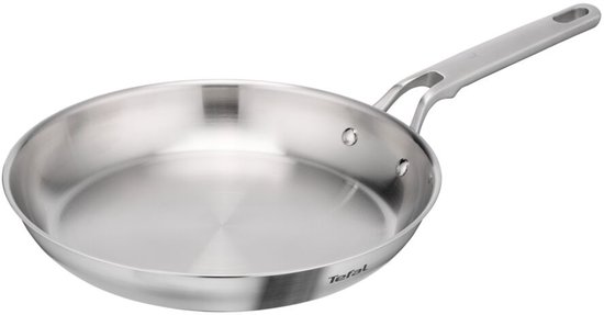 Tefal Extreme Uncoated roestvrijstalen koekenpan van 28 centimeter