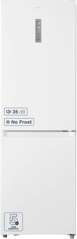 Inventum KV1850W koel-vriescombinatie van 338 liter in de kleur wit
