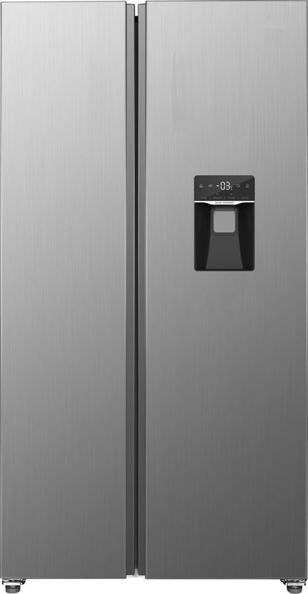 Exquisit SBS146-WS-040ES Amerikaanse koelkast met waterdispenser