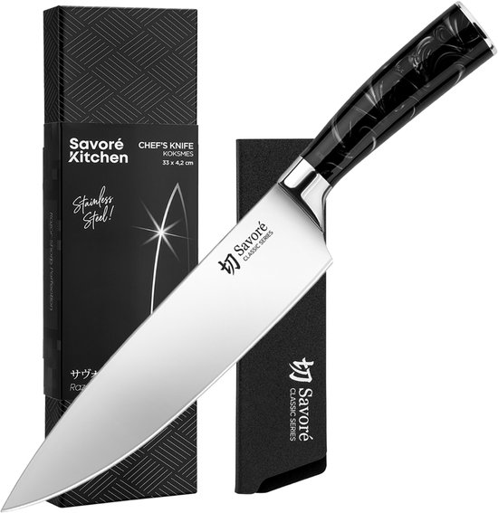 Savoré Kitchen Koksmes 20 cm met beschermhoes