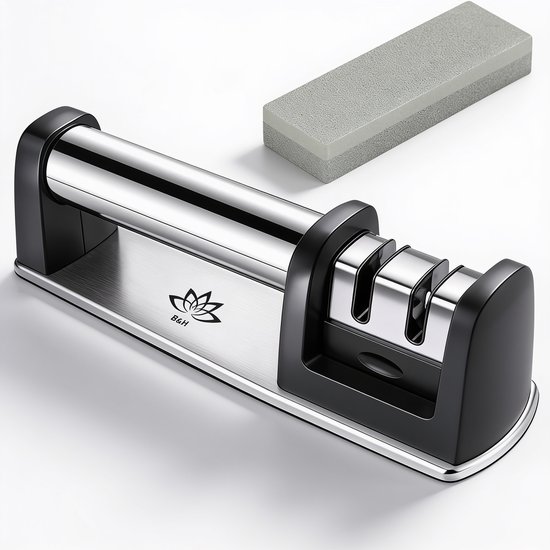 B&H Messenslijper met wetsteen en doortreksysteem