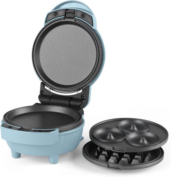 Aurixi mini-pannenkoekenmaker in het blauw