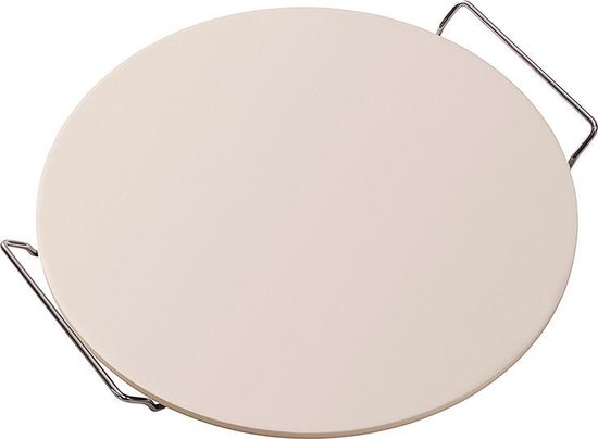 Krumble Pizzasteen Large rond model met handvaten