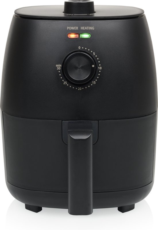 Tristar Mini Airfryer FR-9014, compacte zwarte heteluchtfriteuse van 2 liter