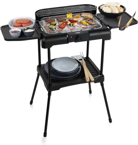 Princess 112250 elektrische bbq met zijplanken