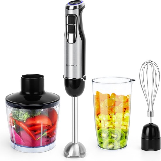 Aigostar Buckle 4-in-1 staafmixer set met hakmolen en garde