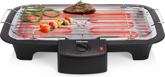 Tristar BQ-2813 elektrische tafel bbq met grillrooster van 38 bij 22 cm