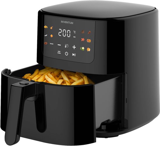 Inventum Airfryer GF501HLDB van 5 liter in het zwart