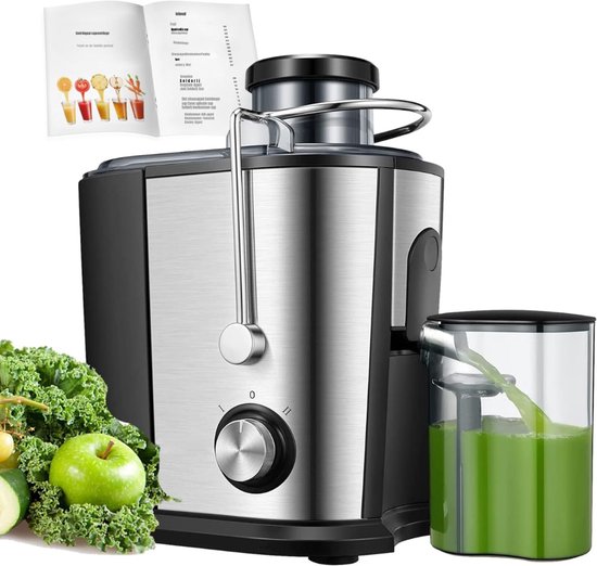 Core slowjuicer in zilver, compacte behuizing