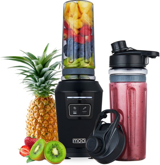 MOA Blender To Go met twee tritan bekers van 600 ml
