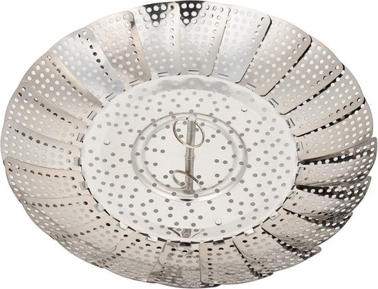 KINGHOFF opvouwbaar RVS stoommandje van 24 cm