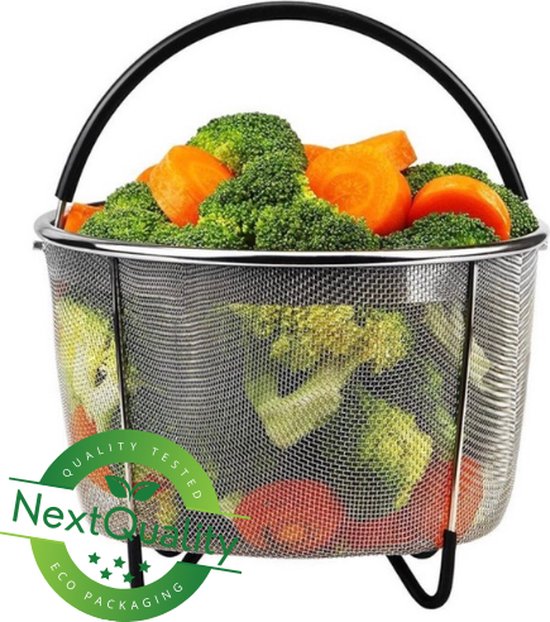 RVS stoomrek stoommand voor pannen van 20 tot 30 cm