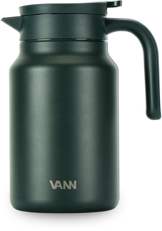 VANN Thermoskan RVS van 1,5 liter in Dark Forest Green