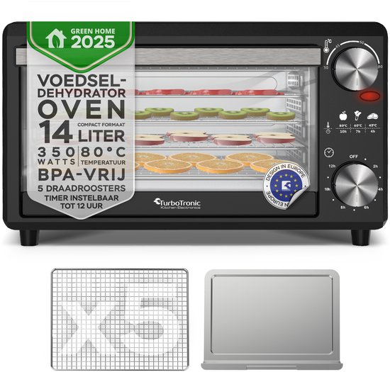 TurboTronic FD14 voedseldroger als compacte droogoven