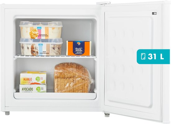 Tomado TFM4402W mini vriezer vrijstaand in wit