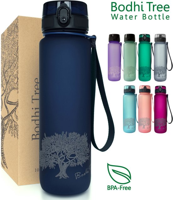 Bodhi Tree waterfles van 1 liter met fruitfilter