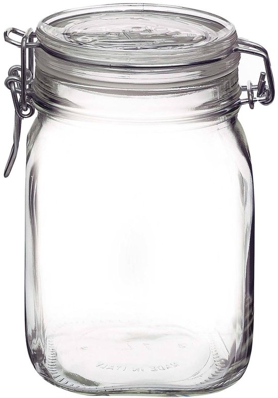 Fido weckpot van 1 liter met klemsluiting