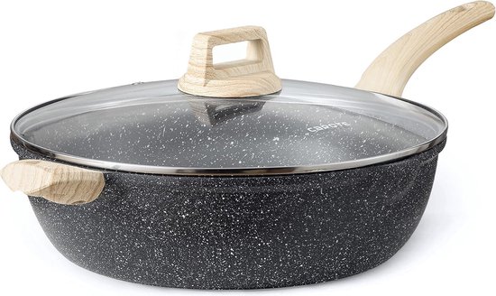 Koekenpan-wokpan combi van 32 cm met deksel