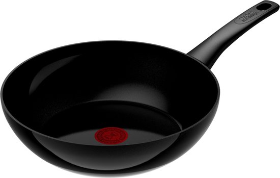 Tefal Renew Black ON keramische wokpan van 28 centimeter